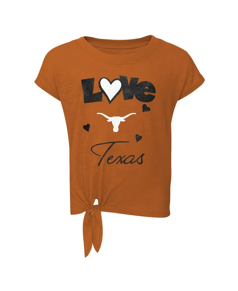 Toddler Boys and Girls Texas Orange, Black Texas Longhorns Forever Love Team T-shirt and Leggings Set