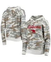 Women's Pressbox Camo Alabama Crimson Tide San Pablo Pullover Hoodie