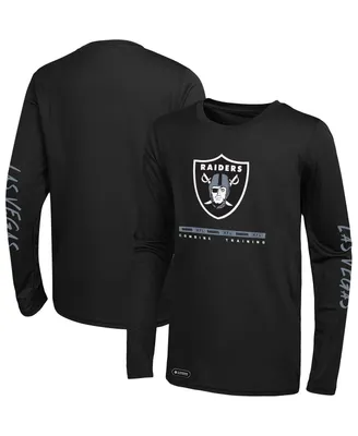 Men's Black Las Vegas Raiders Agility Long Sleeve T-shirt