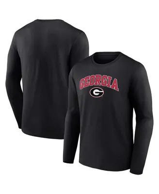 Men's Fanatics Black Georgia Bulldogs Campus Long Sleeve T-shirt