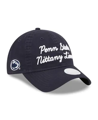 Women's New Era Navy Penn State Nittany Lions Script 9TWENTY Adjustable Hat
