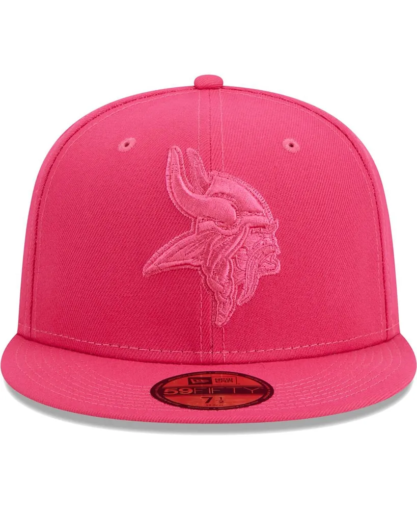 Men's New Era Pink Minnesota Vikings Color Pack 59FIFTY Fitted Hat