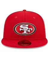 Men's New Era Scarlet San Francisco 49ers Main Patch 59FIFTY Fitted Hat