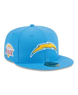 Men's New Era Powder Blue Los Angeles Chargers Main Patch 59FIFTY Fitted Hat