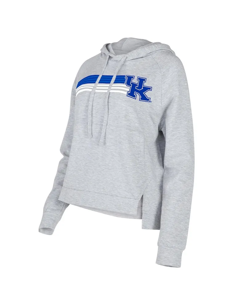 Women's Concepts Sport Gray Kentucky Wildcats Cedar Tri-Blend Raglan Pullover Hoodie