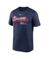 Men's Nike Navy Atlanta Braves 2023 Postseason Authentic Collection Dugout T-shirt