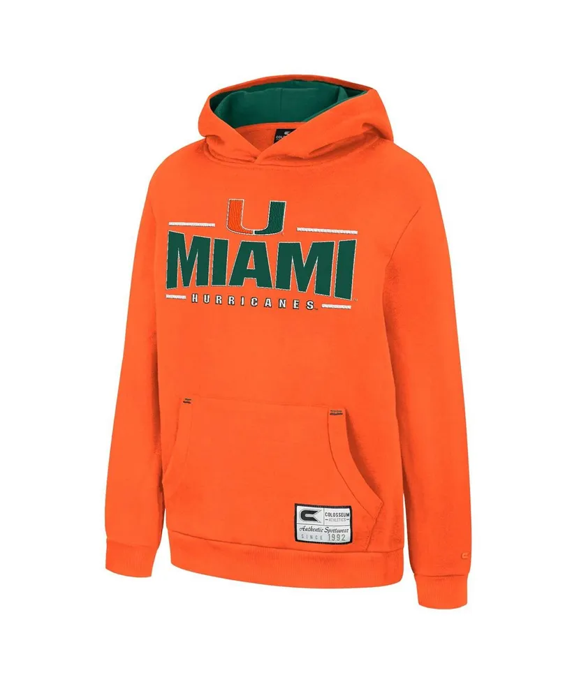 Big Boys Colosseum Orange Miami Hurricanes Lead Guitarists Pullover Hoodie