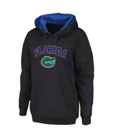 Women's Colosseum Black Florida Gators Arch and Logo Pullover Hoodie