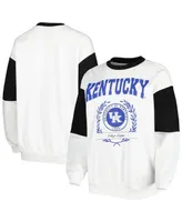 Women's Gameday Couture White Kentucky Wildcats It's A Vibe Dolman Pullover Sweatshirt