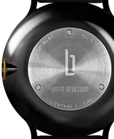 Lilienthal Berlin Men's Lilienthal 1 Fire Black Leather Watch 42mm