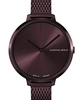 Lilienthal Berlin Women's Rosalux Burgundy Kiss Burgundy Stainless Steel Mesh 30mm