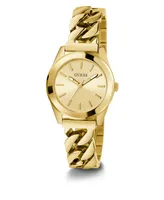 Guess Women's Analog Gold-Tone Stainless Steel Watch 32mm