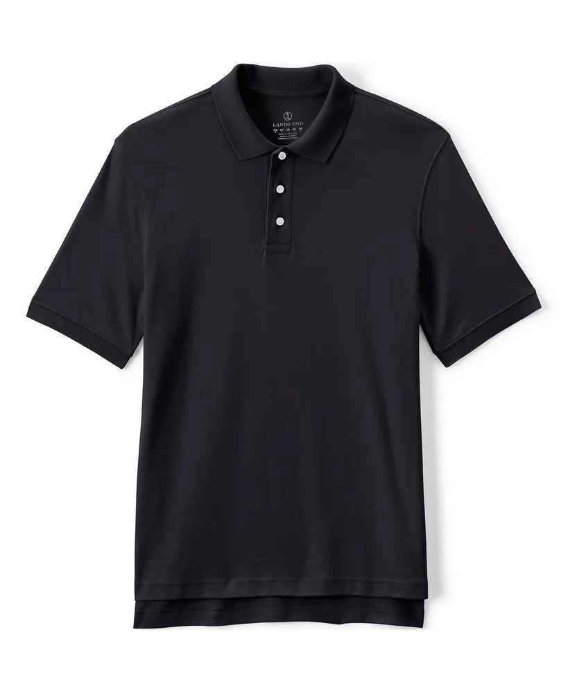 Lands' End Men's Short Sleeve Interlock Polo Shirt