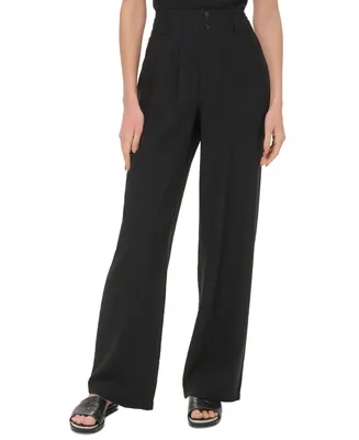 Dkny Women's Top-Stitched Crinkle Trousers