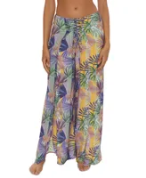 Becca Women's Under The Sea Wrap Swim Cover-Up Pants