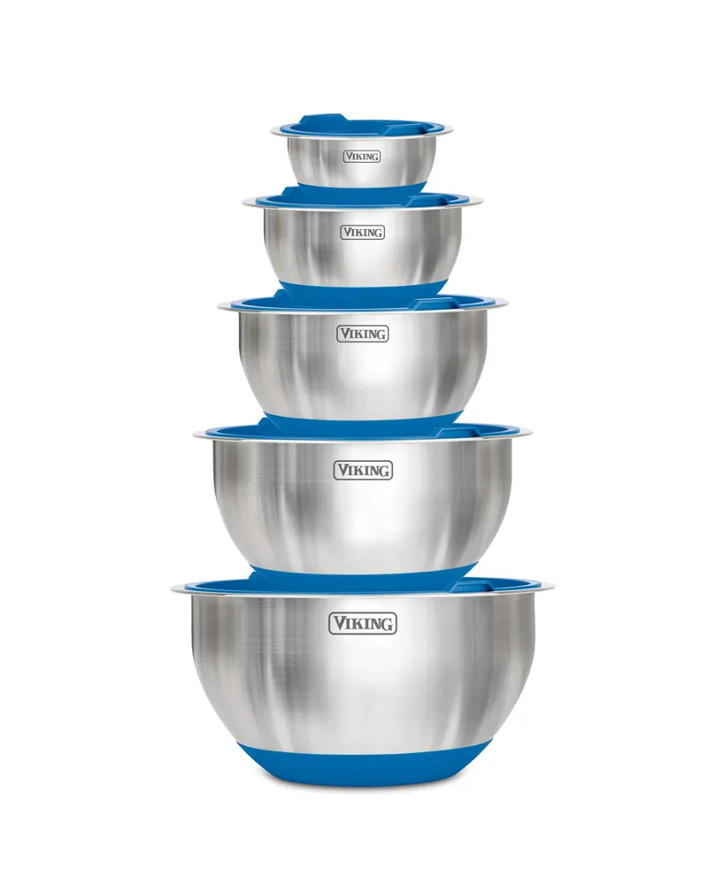 Viking 10 Pc Stainless Steel Mixing Bowl Set