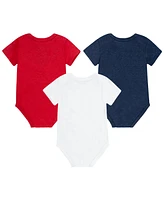 Levi's Baby Boys & Girls Short Sleeves Batwing Bodysuit, Pack of 3