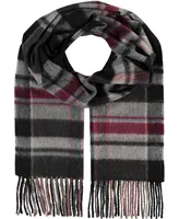 V. Fraas Men's Cashmere Large Plaid Scarf