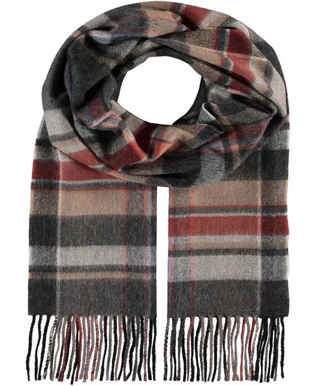 V. Fraas Men's Classic Plaid Cashmink Scarf - Macy's