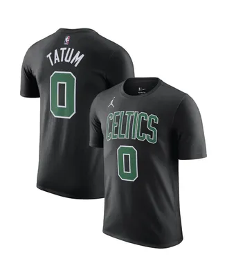Men's Jordan Jayson Tatum Black Boston Celtics 2022/23 Statement Edition Name and Number T-shirt