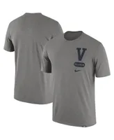 Men's Nike Heather Gray Villanova Wildcats Campus Letterman Tri-Blend T-shirt