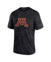 Men's Fanatics Black Minnesota Golden Gophers Camo Logo T-shirt