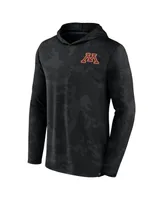 Men's Fanatics Black Minnesota Golden Gophers Camo Hoodie Long Sleeve T-shirt