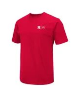 Men's Colosseum Scarlet Nebraska Huskers Oht Military-Inspired Appreciation T-shirt