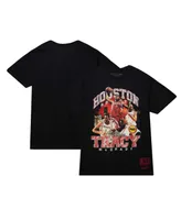 Men's Mitchell & Ness Tracy McGrady Black Houston Rockets Hardwood Classics Bling Concert Player T-shirt