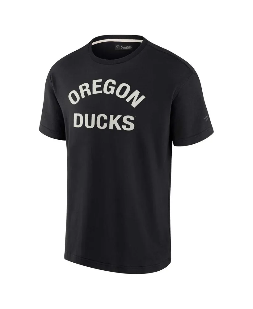 Men's and Women's Fanatics Signature Black Oregon Ducks Super Soft Short Sleeve T-shirt