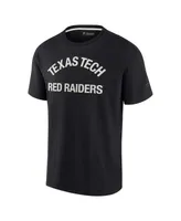 Men's and Women's Fanatics Signature Black Texas Tech Red Raiders Super Soft Short Sleeve T-shirt