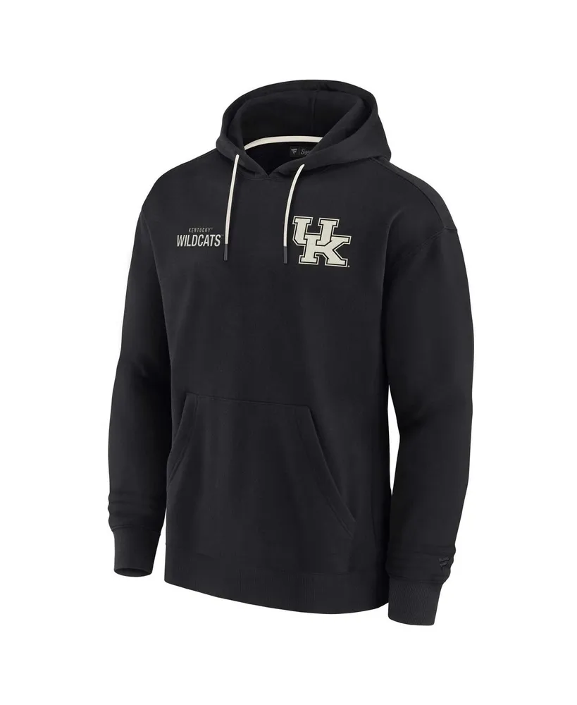 Men's and Women's Fanatics Signature Black Kentucky Wildcats Super Soft Fleece Pullover Hoodie