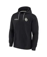 Men's and Women's Fanatics Signature Black Oklahoma Sooners Super Soft Fleece Pullover Hoodie