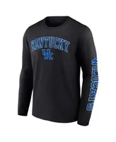 Men's Fanatics Kentucky Wildcats Distressed Arch Over Logo Long Sleeve T-shirt