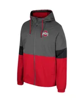 Men's Colosseum Charcoal Ohio State Buckeyes Miles Full-Zip Jacket