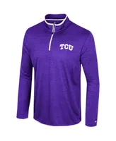 Men's Colosseum Purple Tcu Horned Frogs Wright Quarter-Zip Windshirt