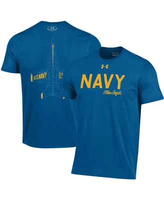 Men's Under Armour Royal Navy Midshipmen Blue Angels T-shirt