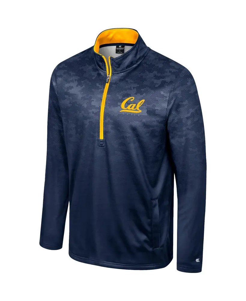 Men's Colosseum Navy Cal Bears The Machine Half-Zip Jacket