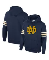 Men's Colosseum Navy Notre Dame Fighting Irish Saluting Pullover Hoodie