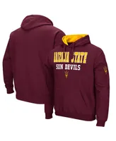 Men's Colosseum Maroon Arizona State Sun Devils Sunrise Pullover Hoodie