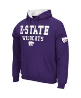 Men's Colosseum Purple Kansas State Wildcats Sunrise Pullover Hoodie