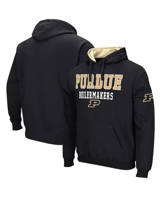 Men's Colosseum Black Purdue Boilermakers Sunrise Pullover Hoodie