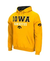 Men's Colosseum Gold Iowa Hawkeyes Sunrise Pullover Hoodie