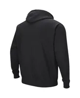 Men's Colosseum Black Appalachian State Mountaineers Double Arch Pullover Hoodie