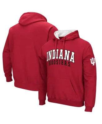 Men's Colosseum Crimson Indiana Hoosiers Double Arch Pullover Hoodie