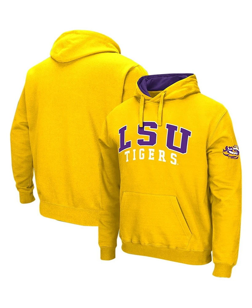 Colosseum Men's Lsu Tigers Double Arch Pullover Hoodie