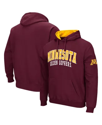 Men's Colosseum Maroon Minnesota Golden Gophers Double Arch Pullover Hoodie