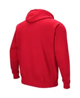 Men's Colosseum Scarlet Ohio State Buckeyes Double Arch Pullover Hoodie