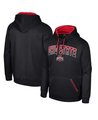 Men's Colosseum Black Ohio State Buckeyes Reese Pullover Hoodie