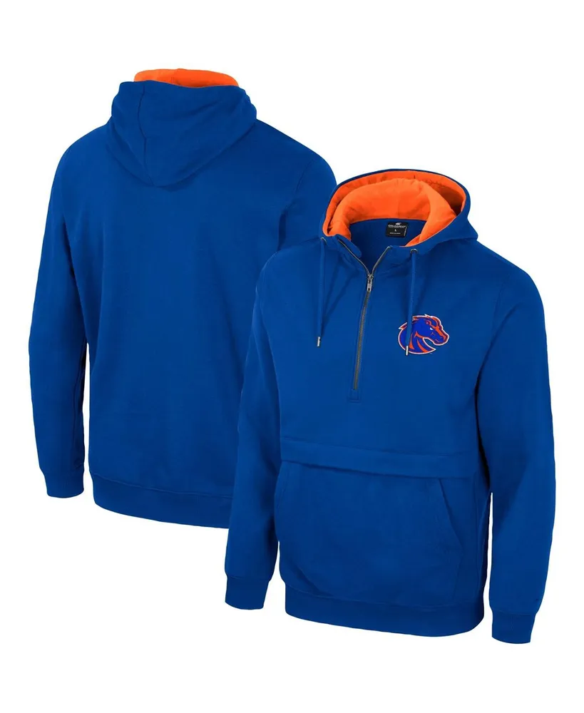 Men's Colosseum Royal Boise State Broncos Half-Zip Hoodie